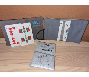 Stickdatei ITH - Spielkartenhüllen 8 Motive & Blanko